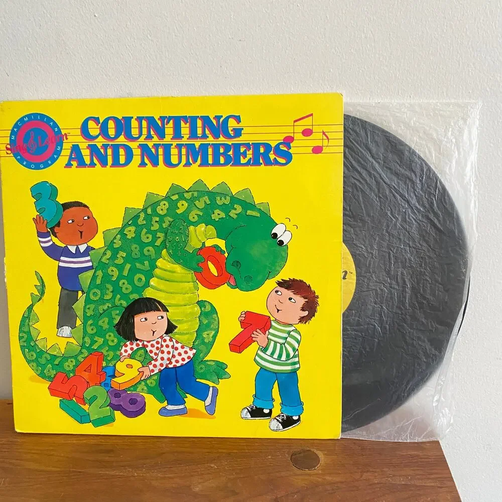 Vintage 1988 Counting And Numbers Sing & Learn Vinyl Record